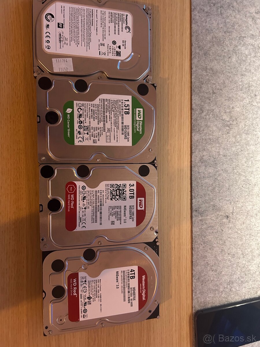 Predam SATA disky HDD rozne kapacity