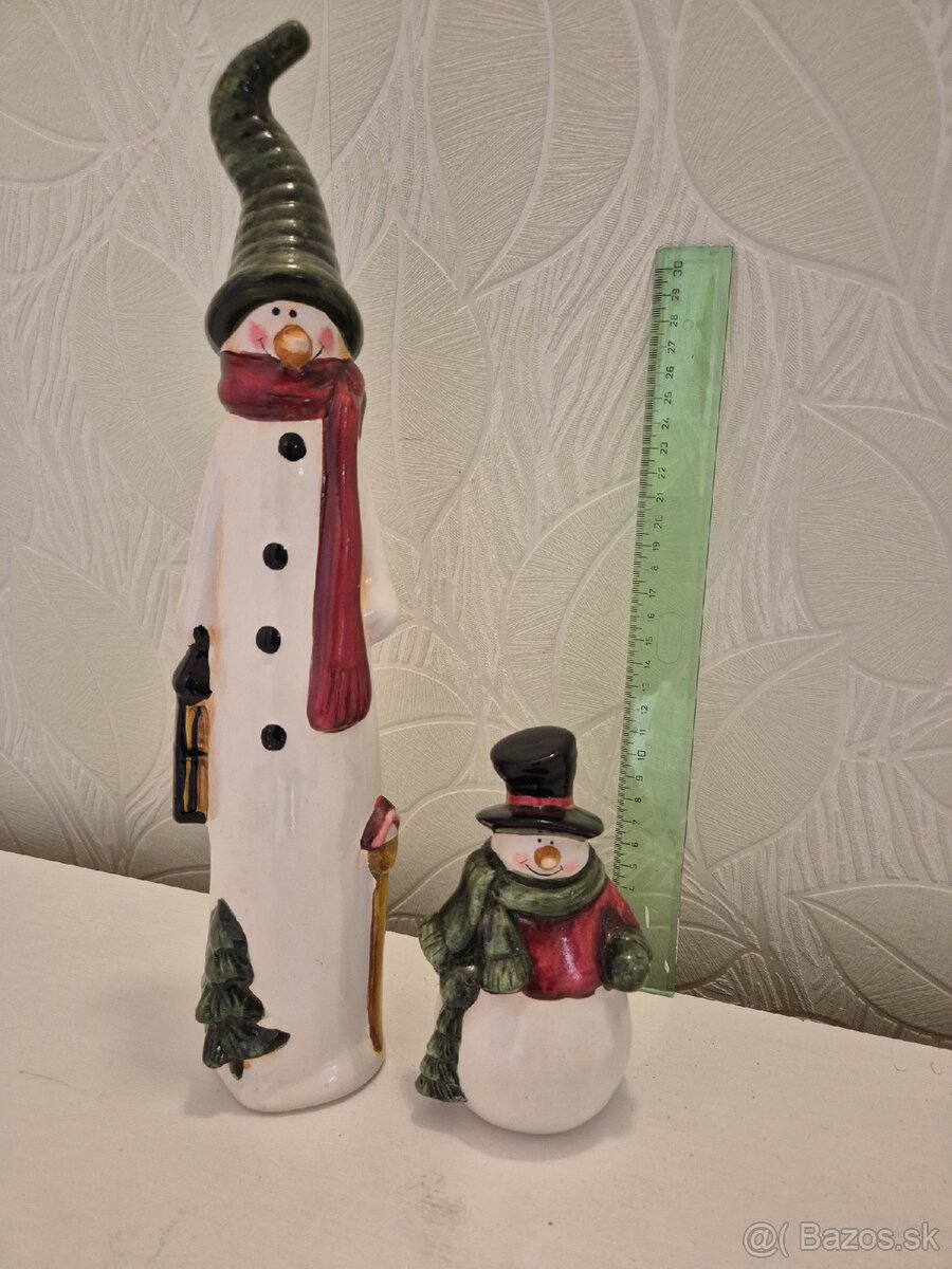 Snehuliak vianočná dekorácia