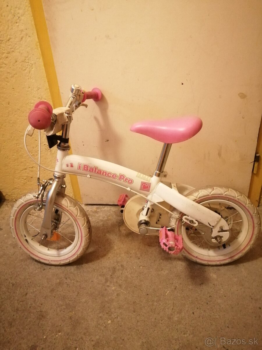 Detský bicykel a odrazadlo