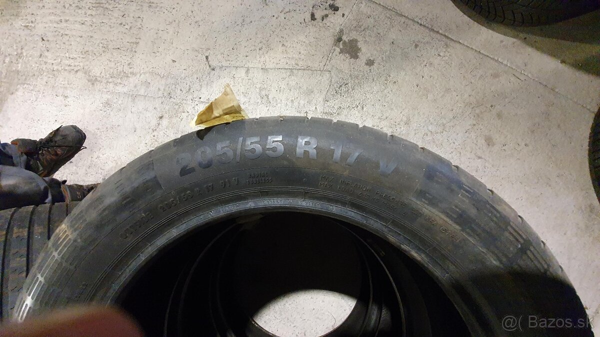 Letné Pneu CONTINENTAL 205/55 R17 na PREDAJ