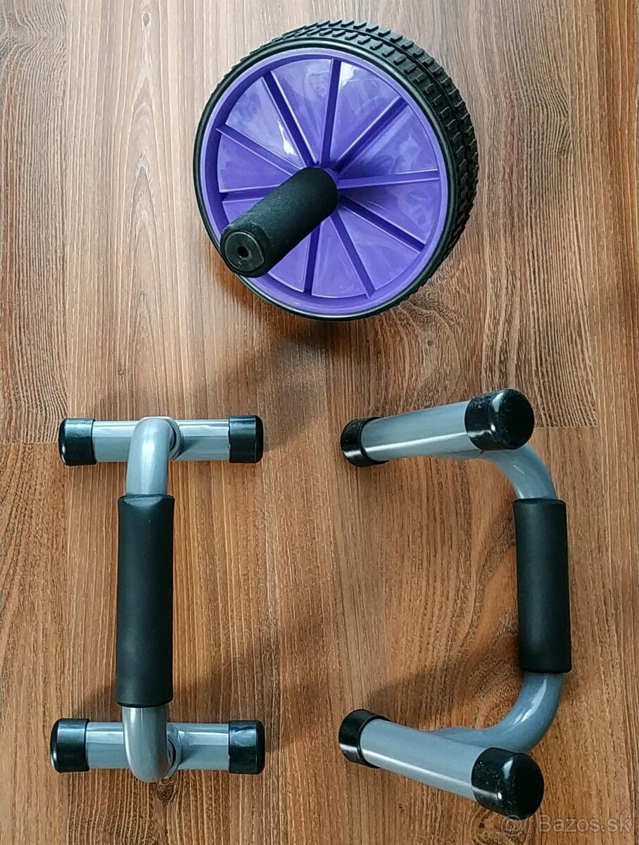 🚨 Nepoužívané 🚨 Podpery na kľuky + Posilňovacie koliesko
