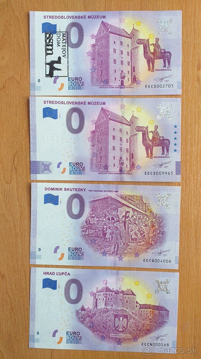 0 euro bankovka, 0 euro souvenir, 0€ bankovka 2
