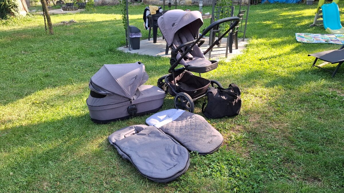 EASYWALKER Set XXL kočík kombinovaný Harvey3 Fossil Grey