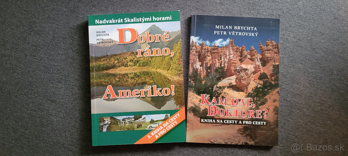 2 x cestopisy - putovanie Amerikou, krásny stav