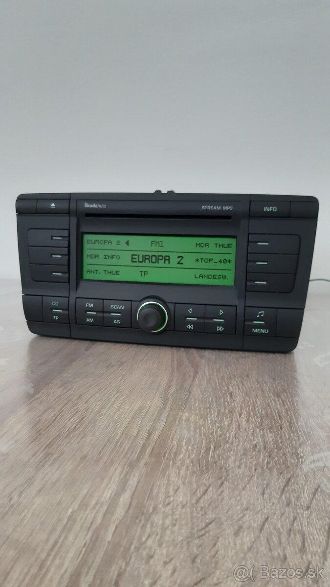 autorádio škoda stream mp3 octavia 2