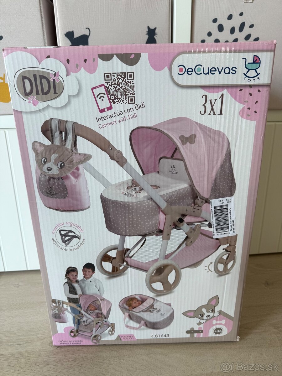 Predám NOVÝ kočik pre bábiky, iba rozbalený