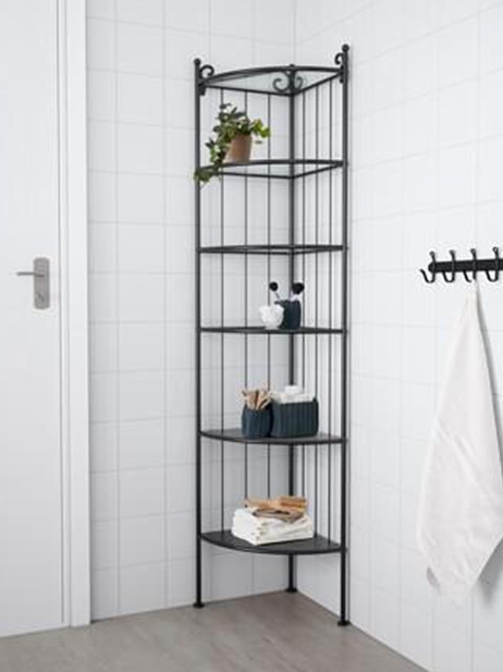 IKEA RÖNNSKÄR rohový stojan čierny