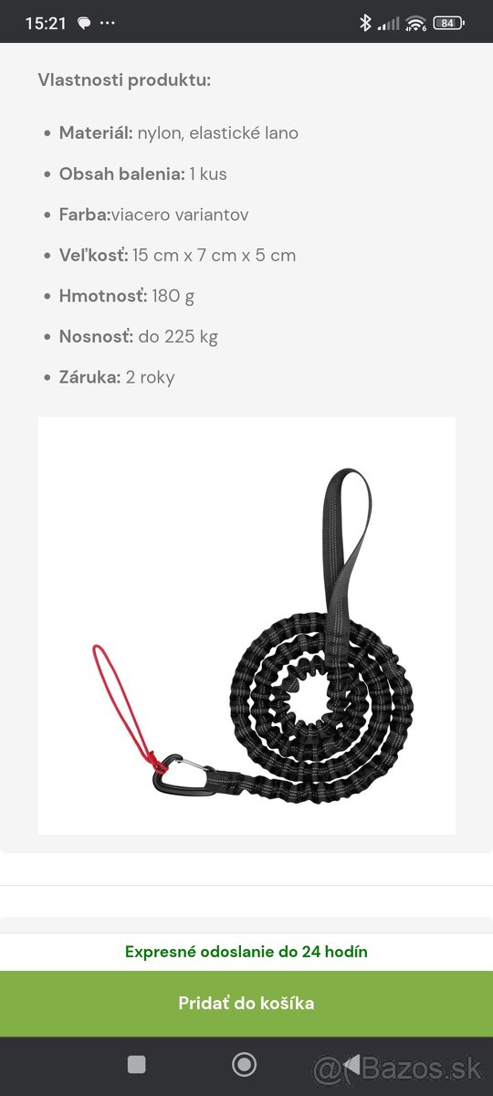 Predám elasticķé ťažné lano