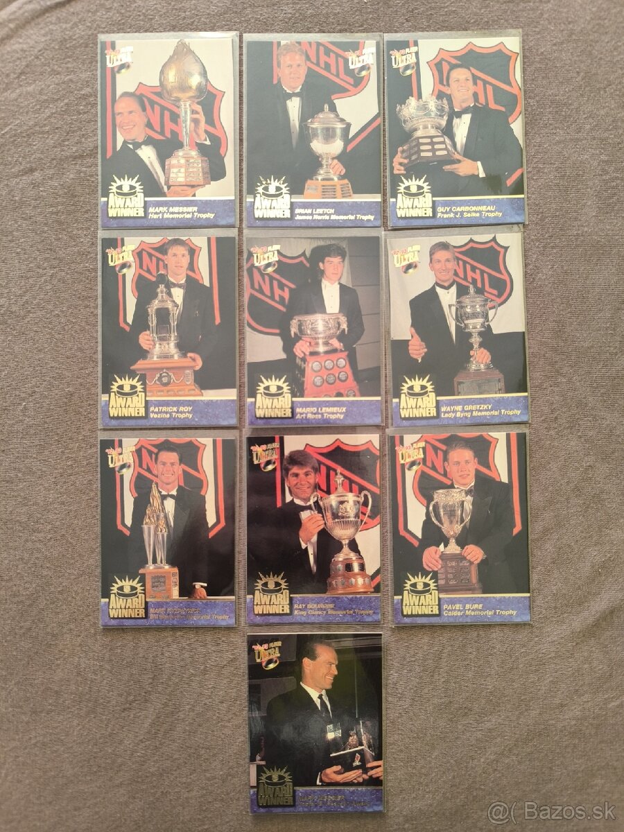 Hokejové kartičky - Ultra fleer award winner 1992