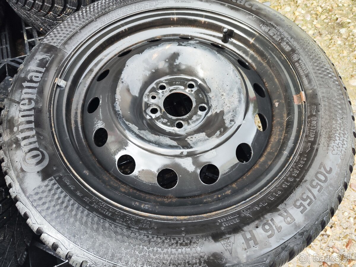 Plech. sada =5x98= s pneu i bez= 205/55 R16