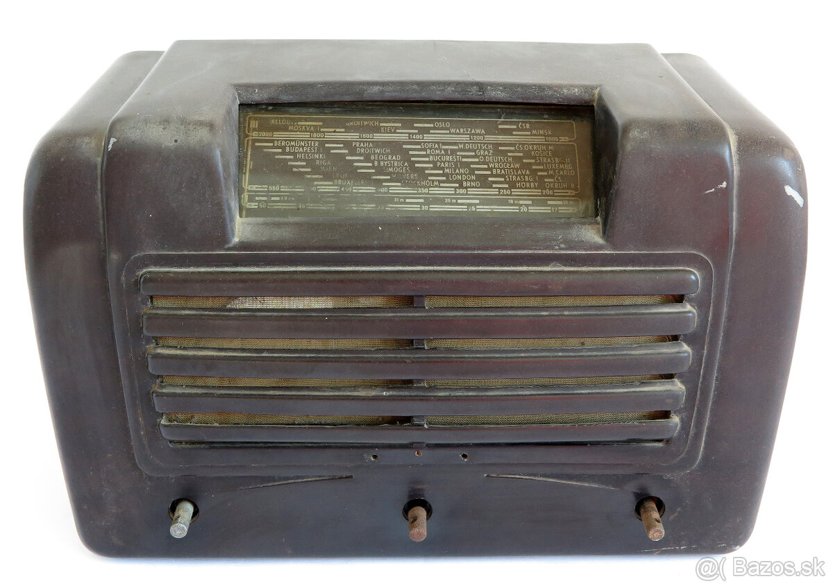 Elektrónkové bakelitové rádio Tesla Talisman 305U