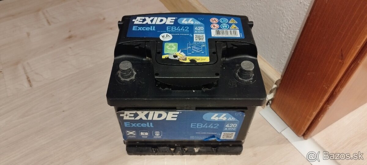 Predám autobatériu EXIDE EXCELL EB442, 44 Ah, 420 A.