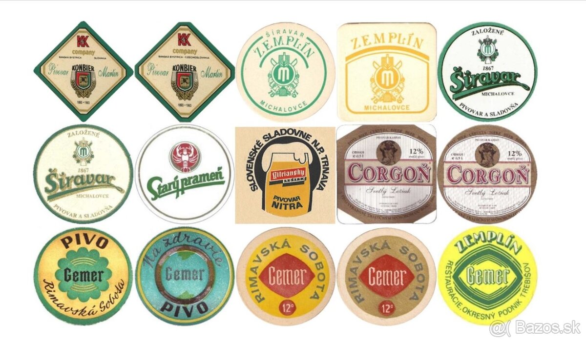 podpivníky pivné tácky