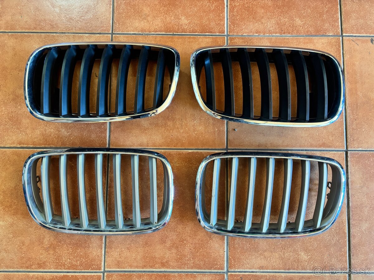 BMW ľadvinky - strieborná a čierna (X5 E70, X6 E71)