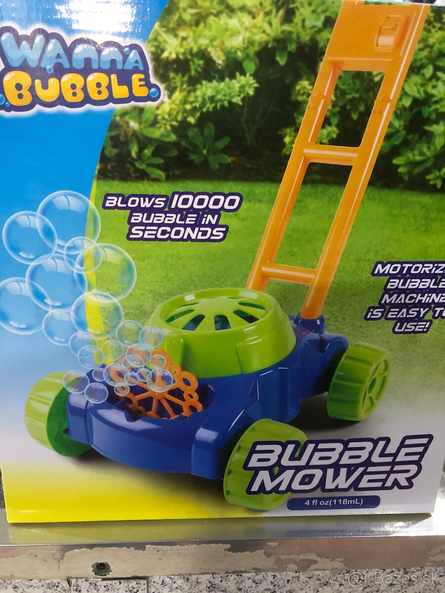 Kosačka s bublifukom na baterky