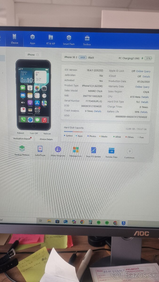 iphone se2020 64 gb čierny