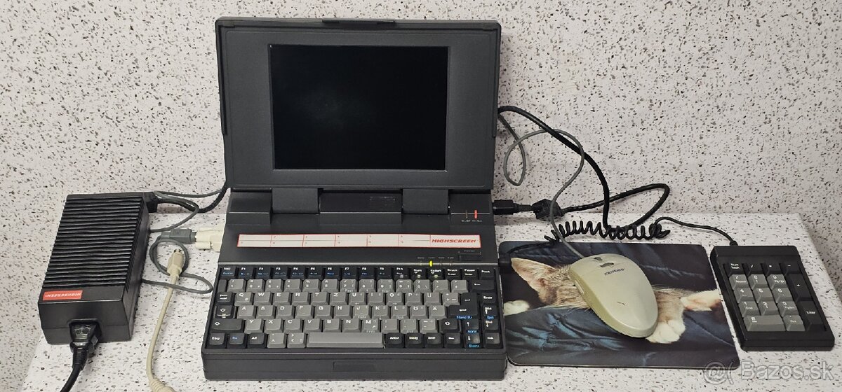 386 LAPTOP 》RARE VINTAGE HARDWARE 》HIGHSCREEN 386DX-33