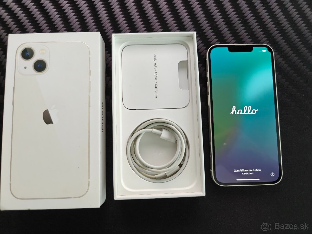 Predám Apple iPhone 13 256GB/biely+príslušenstvo