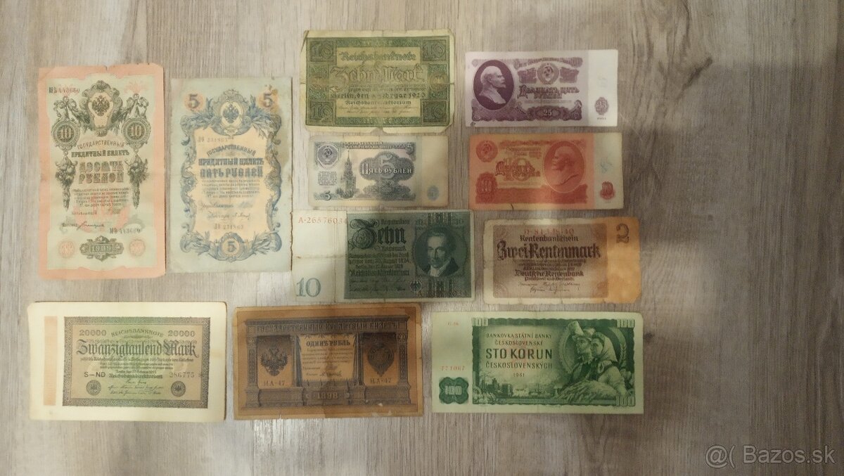 Predám staré bankovky.