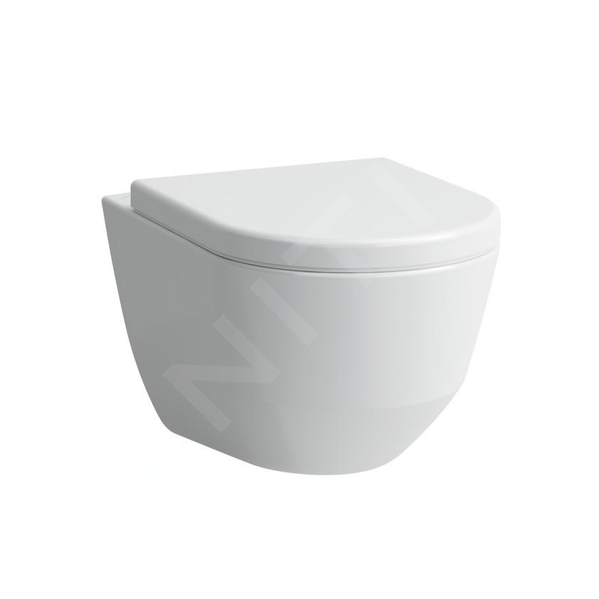 Laufen Pro - Závesné WC, 530 mm x 360 mm, s LCC, biela