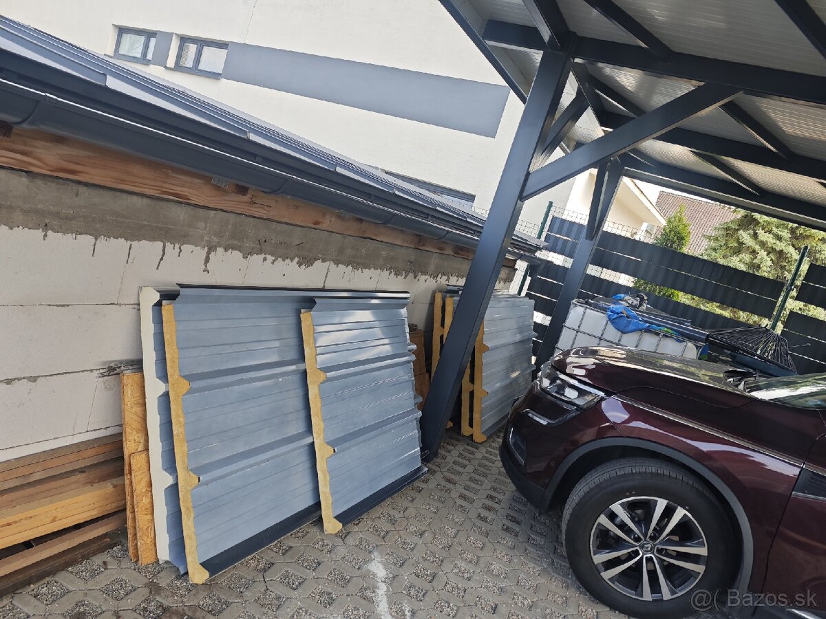 Sendvičove panely Antracit - Zostatok materiálu