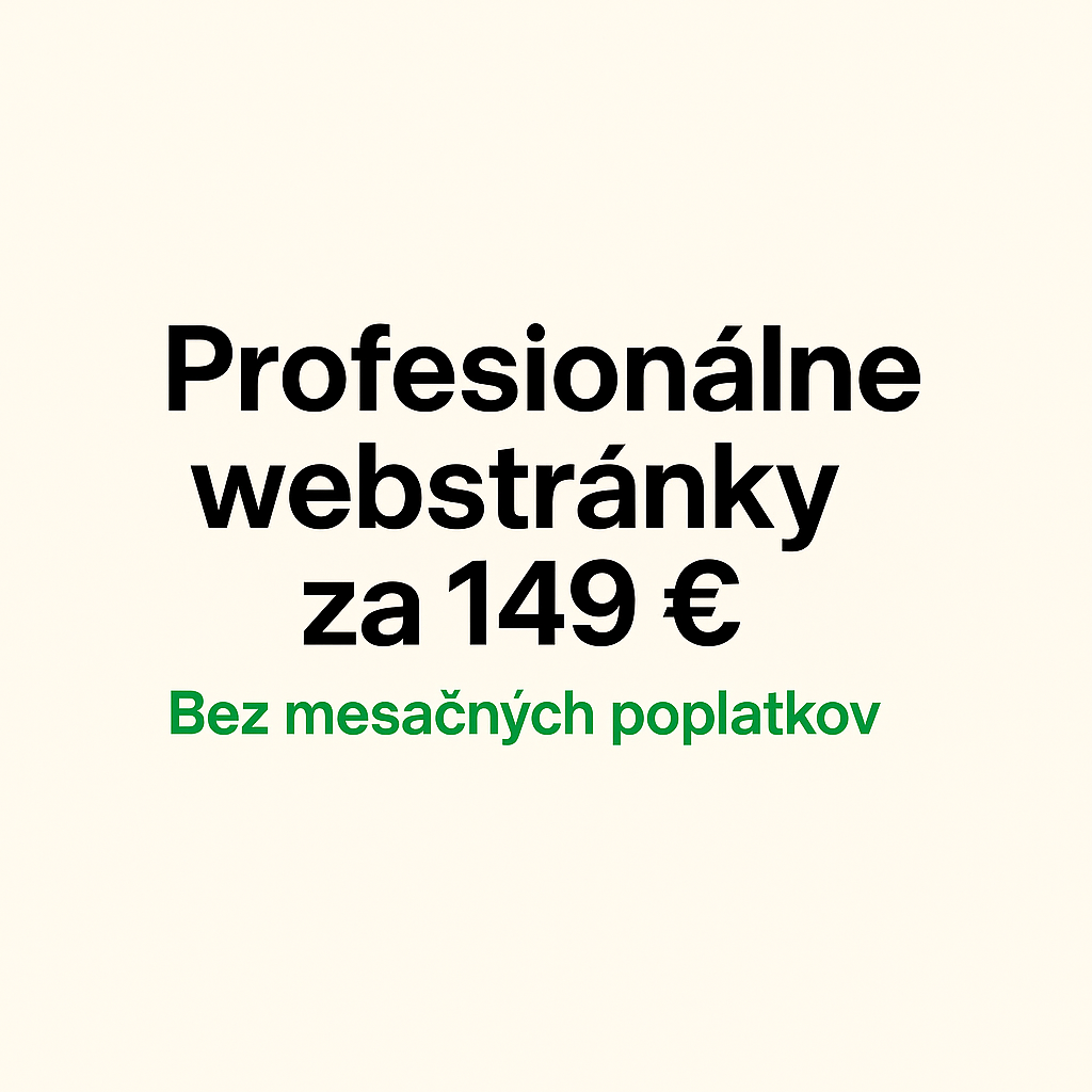 2dni.sk - Profesionálna webstránka za 149 €. Jednorázovo.