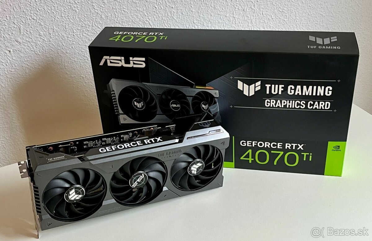 Predám Asus TUF Gaming OC RTX 4070 Ti 12GB GDDR6X - 600€