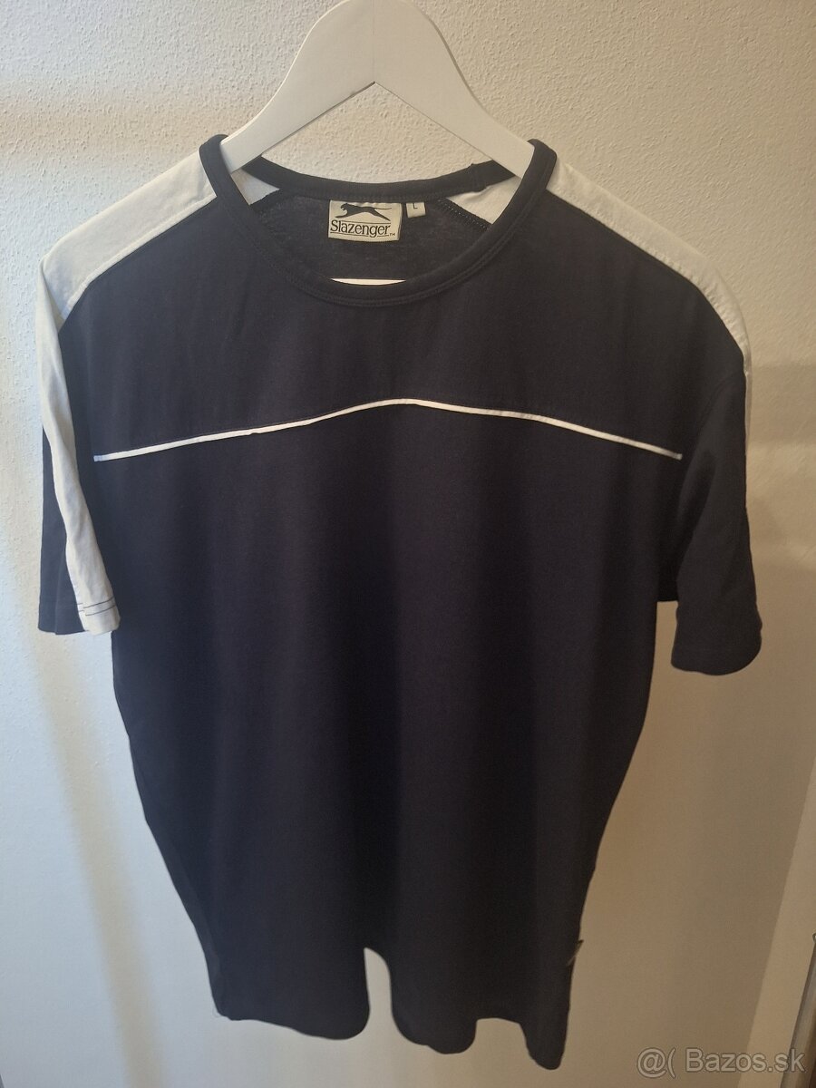 Čierne tričko Slazenger