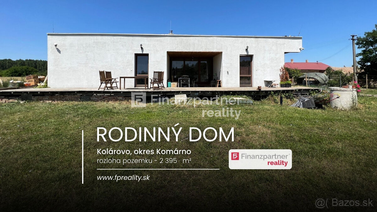 Rodinný dom s pozemkom 2 395 m², Kolárovo, Komárno