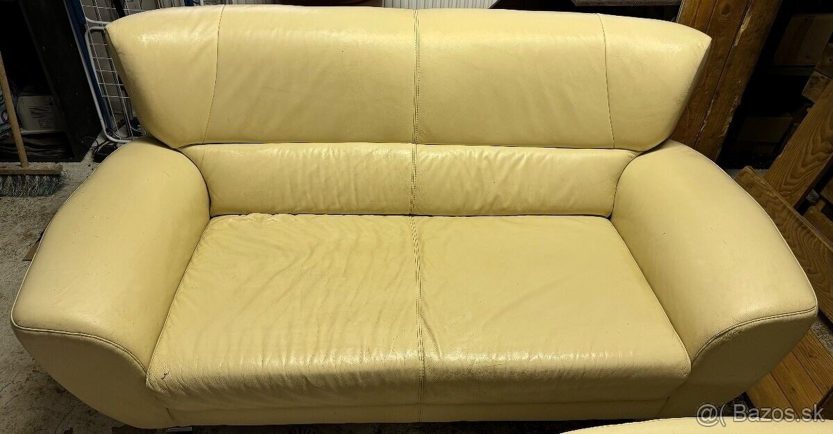 Kozena sedacia suprava z hrubej kože