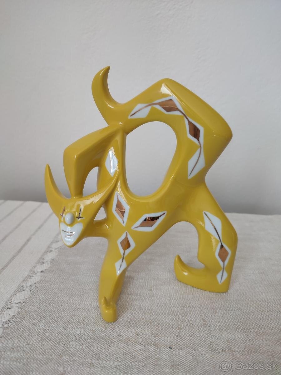 Royal dux klaun brusel porcelánová soška