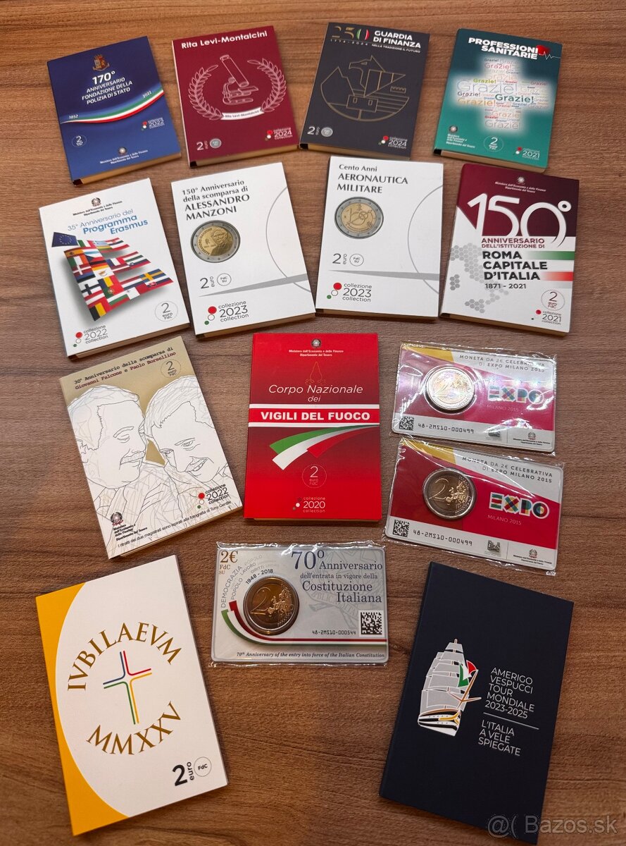 Taliansko 2 euro BU karty