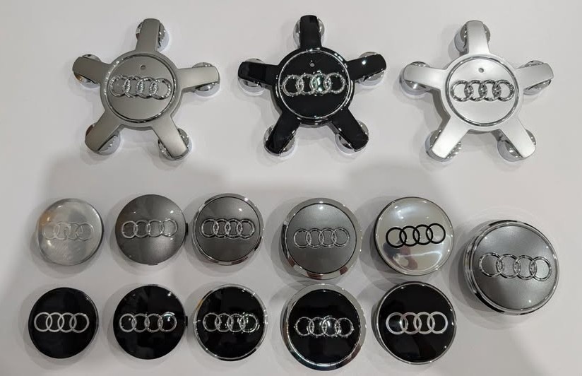 Stredove krytky - pukličky AUDI