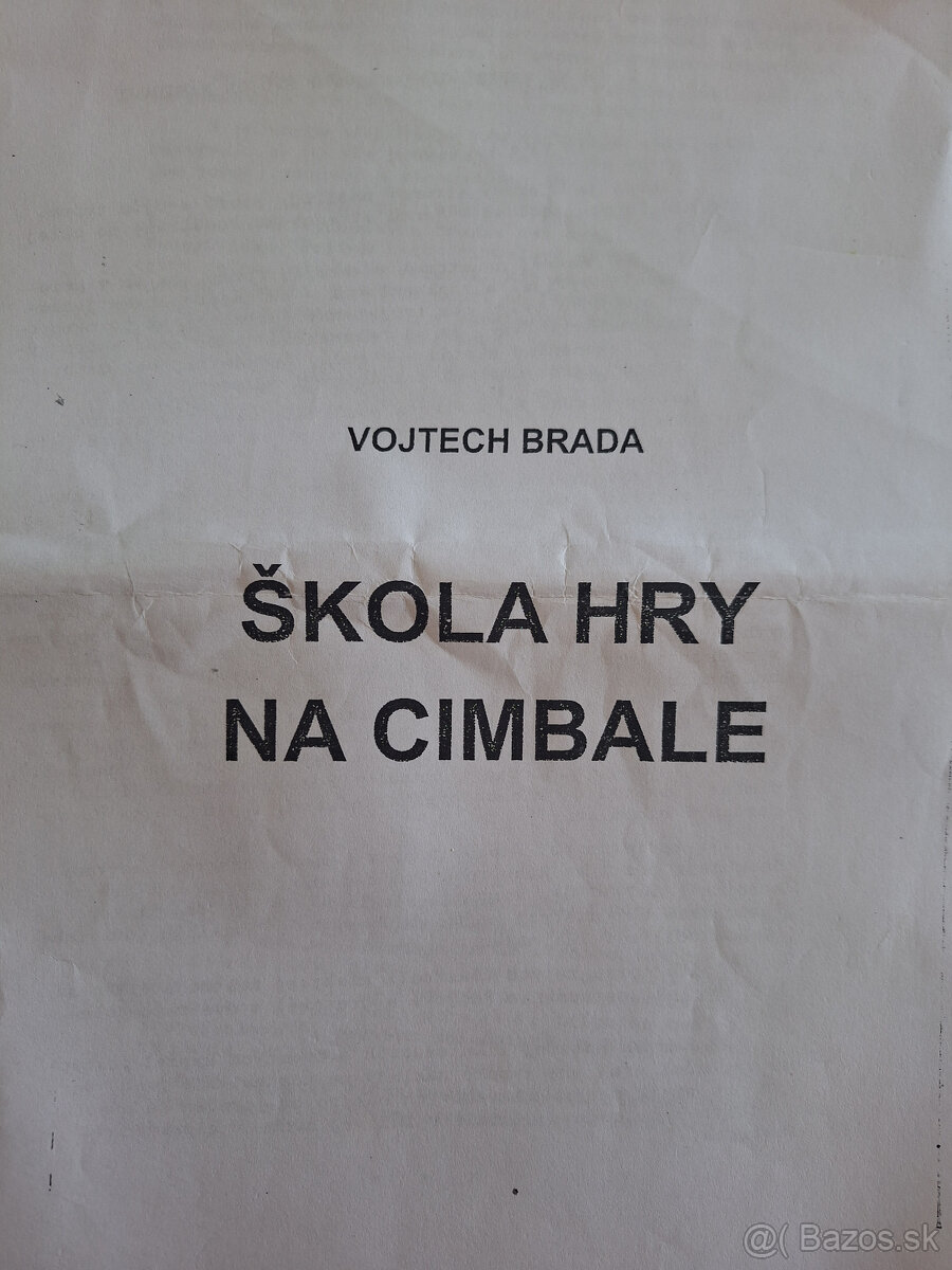 Cimbal učebnica hry.. autor Brada