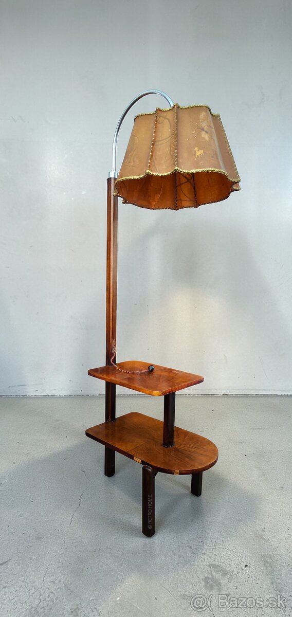 Retro lampa so stolíkom