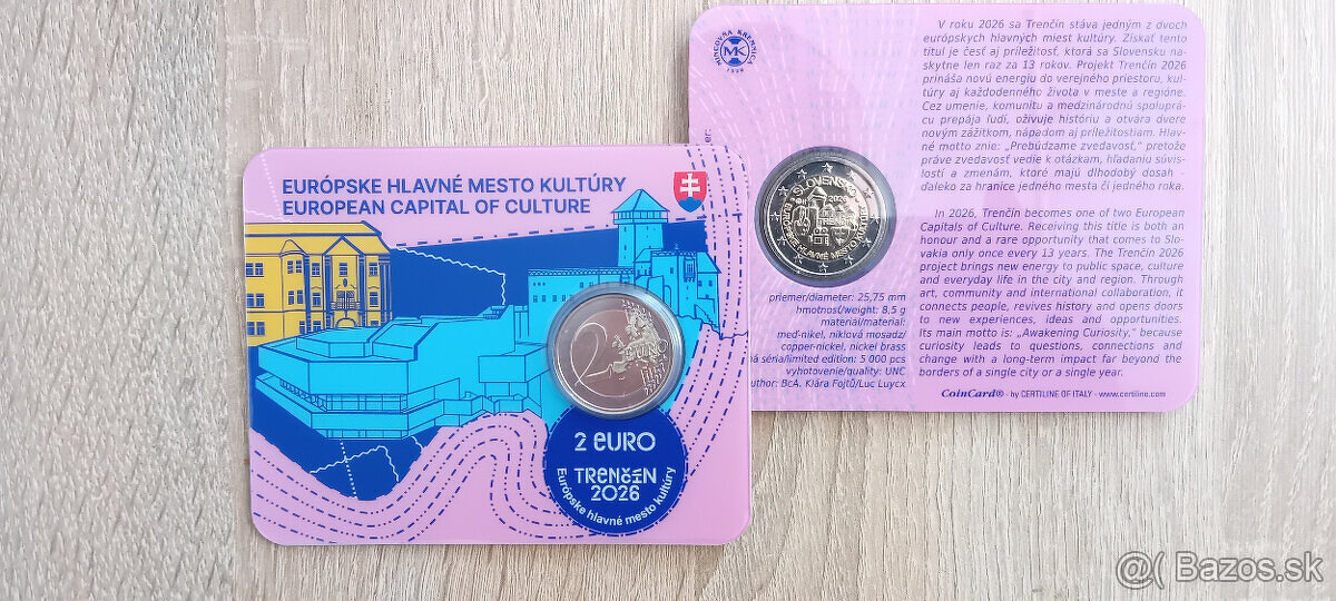 Coincard zberateľská karta 2€