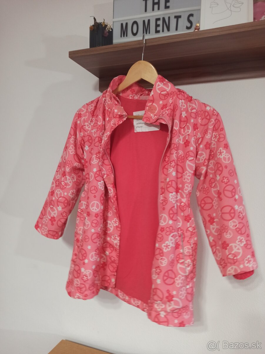 Dievčenská ružová bunda