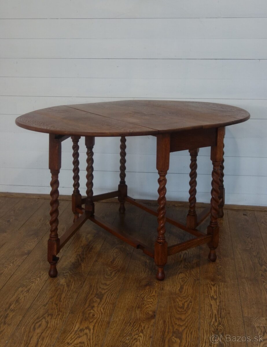 Stôl anglický dubový ( 37 ).