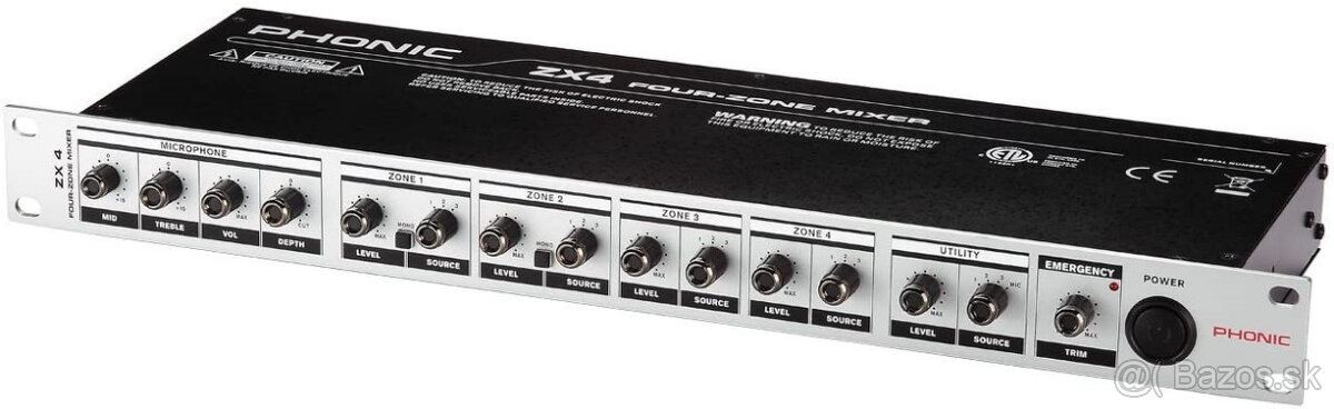 PHONIC ZX4 zónový mixpult