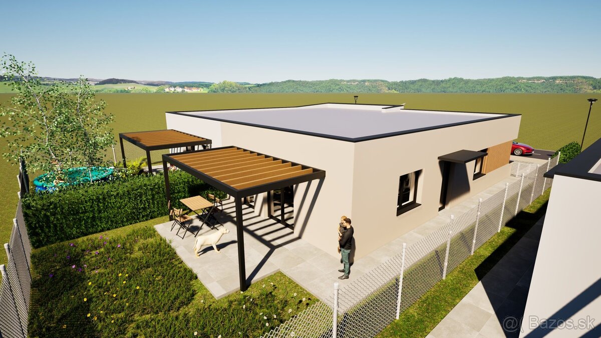 Moderná novostavba rodinného domu so záhradou,  Častkovce