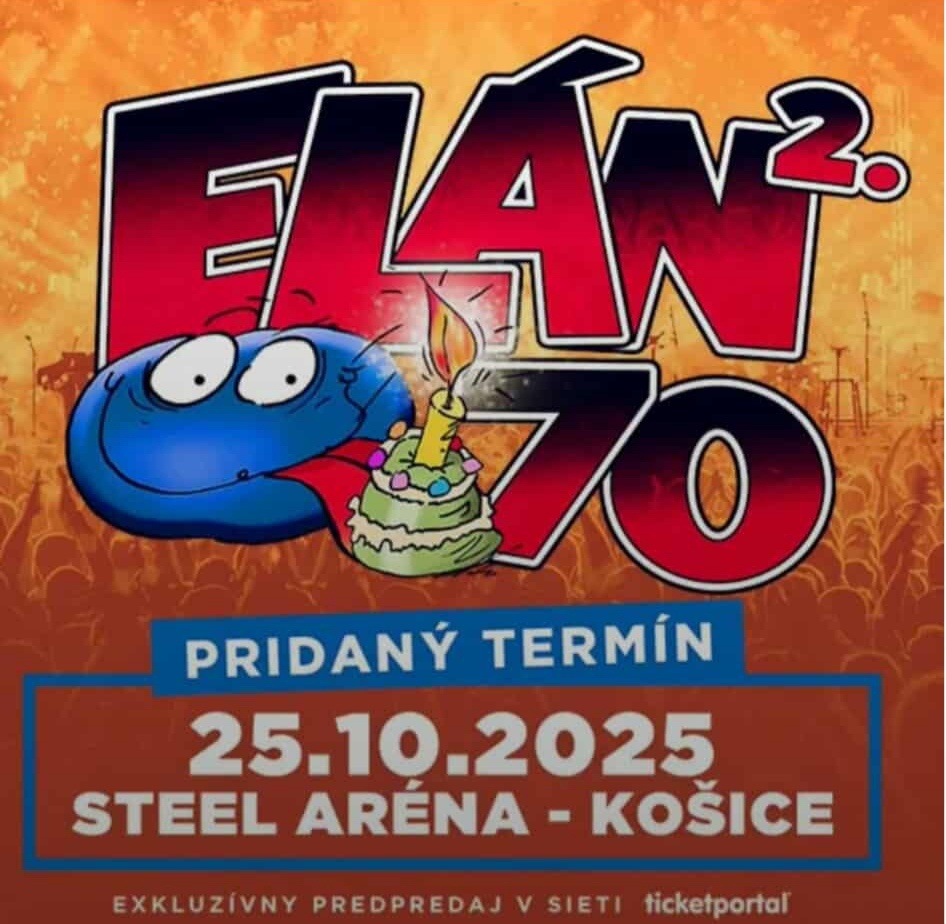 Predám 1 vstupenku na skupinu ELÁN v Košiciach na sedenie