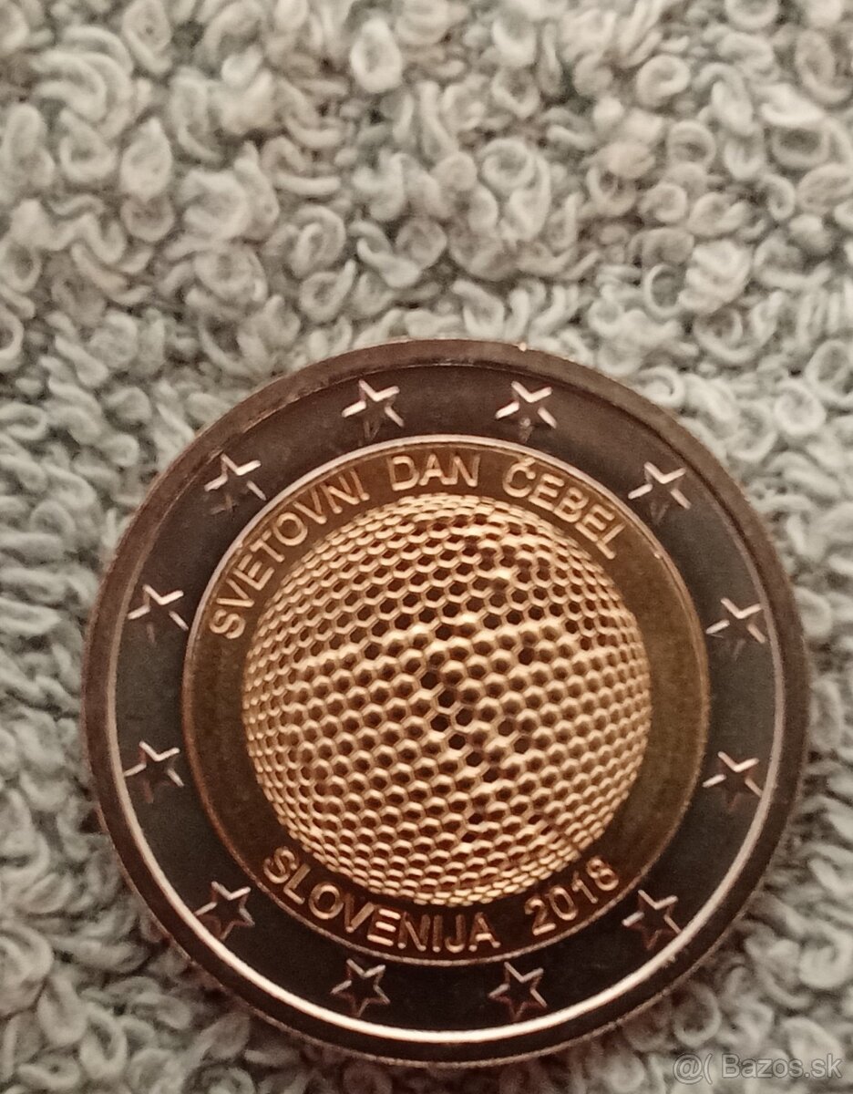 2 eurova minca Svetový deň včiel.