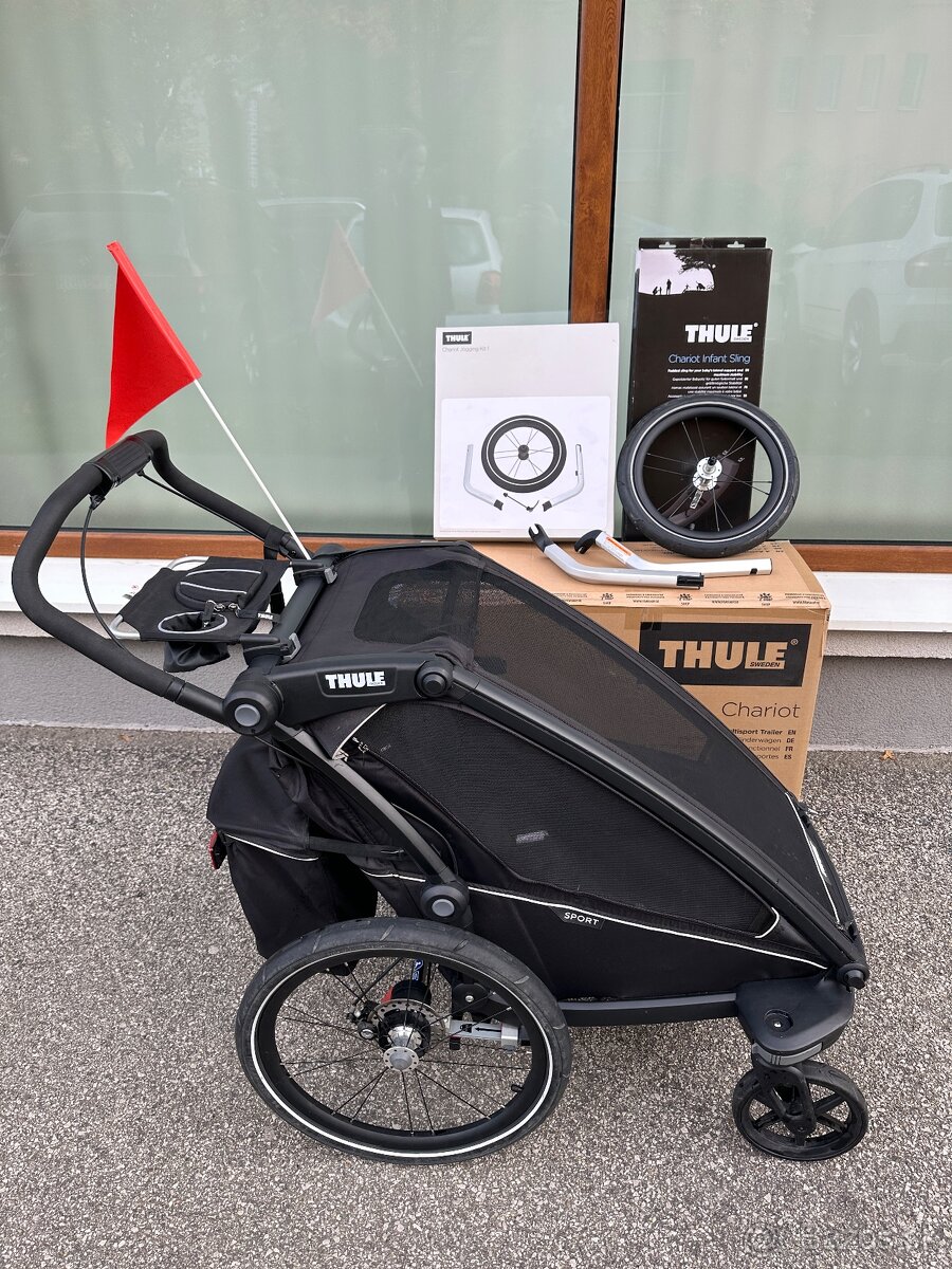 Predam Thule Chariot sport single + doplnky