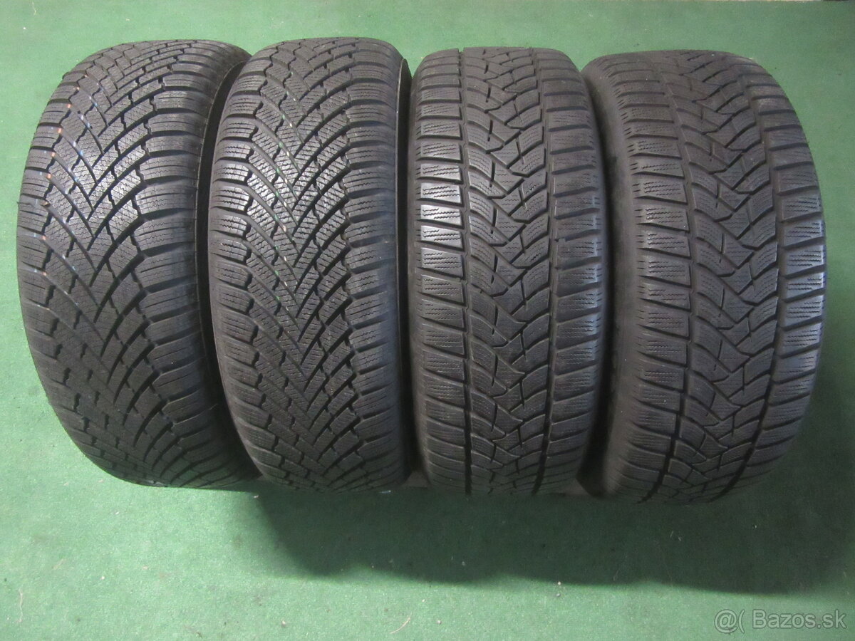 Zimné pneumatiky 205/55R16 continental + dunlop
