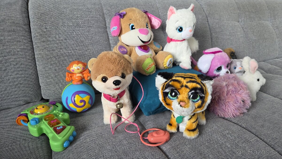 Plyšové hračky so zvukom 10 kusov