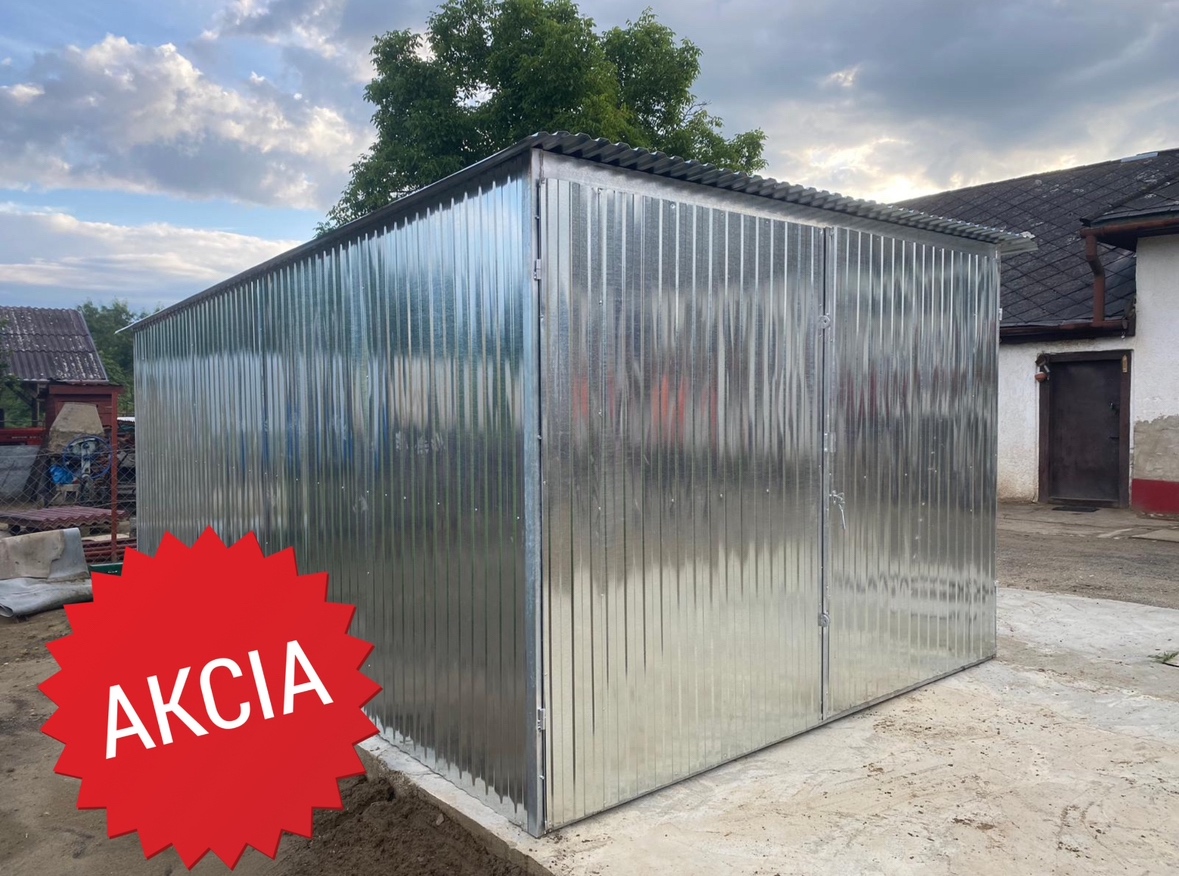 Plechová Garáž 3x5 Doprava montáž ZDARMA po SLOVENSKU