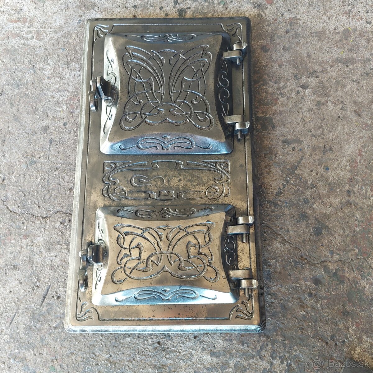 Liatinové dvierka na pec sada 13