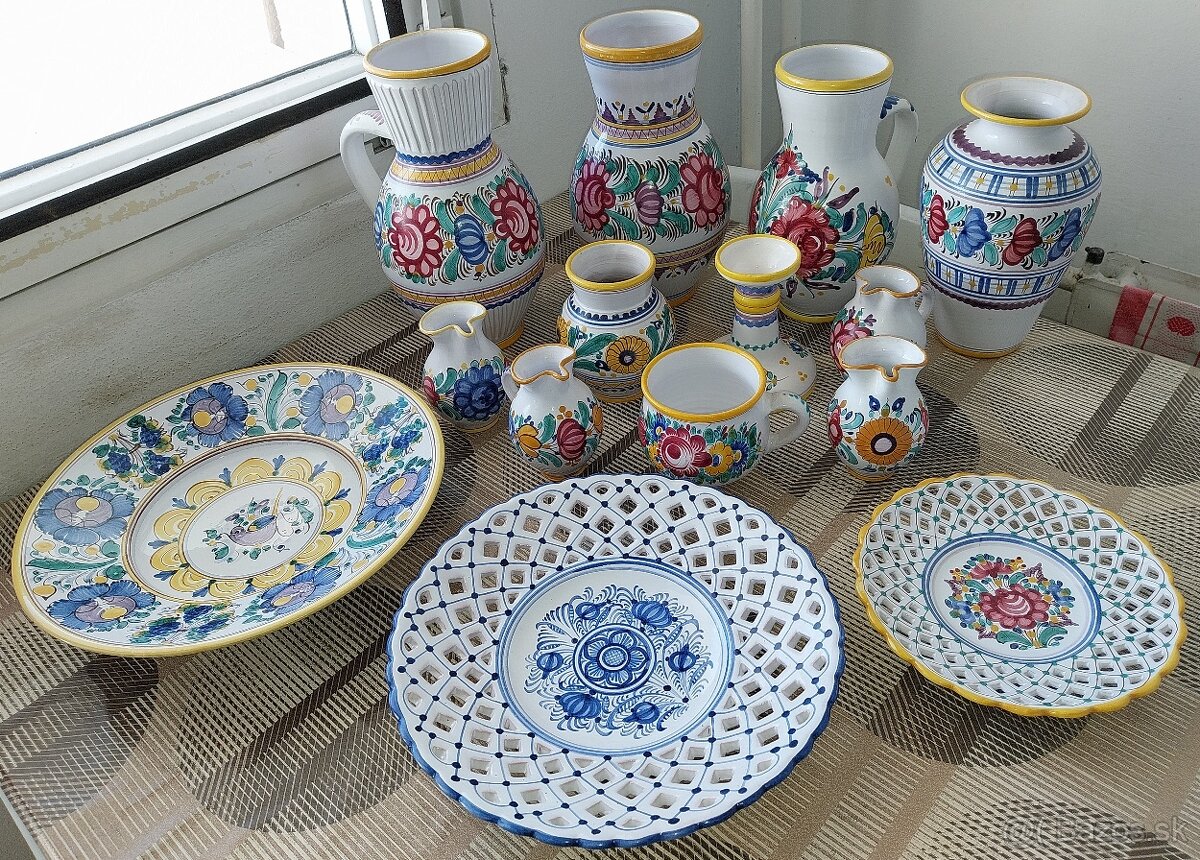 Modranská keramika + iná (hnedá) keramika