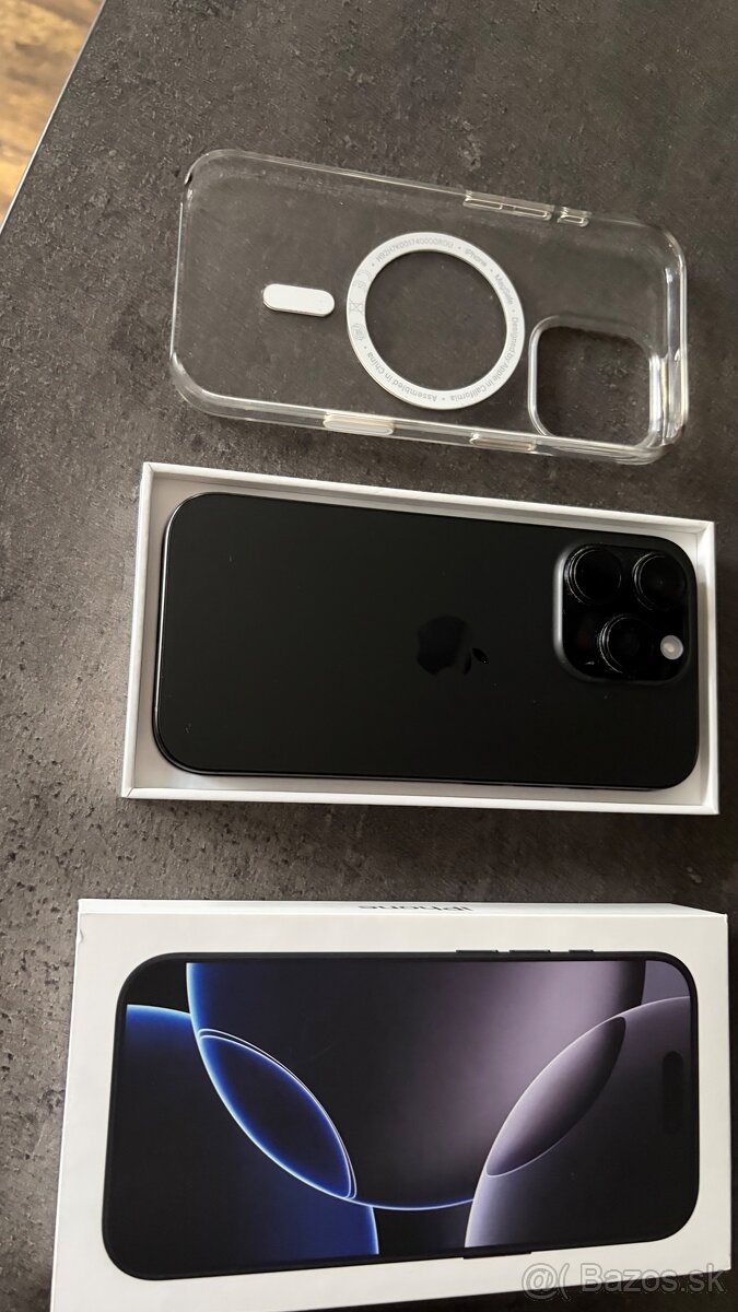 Predám iPhone 16 Pro Black Titanium 256GB