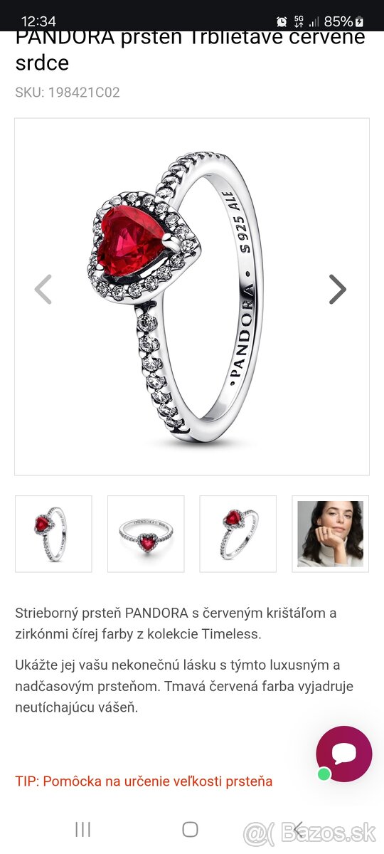 prsteň PANDORA